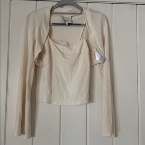 Reformation Chloe Knit Shrug Set - Small